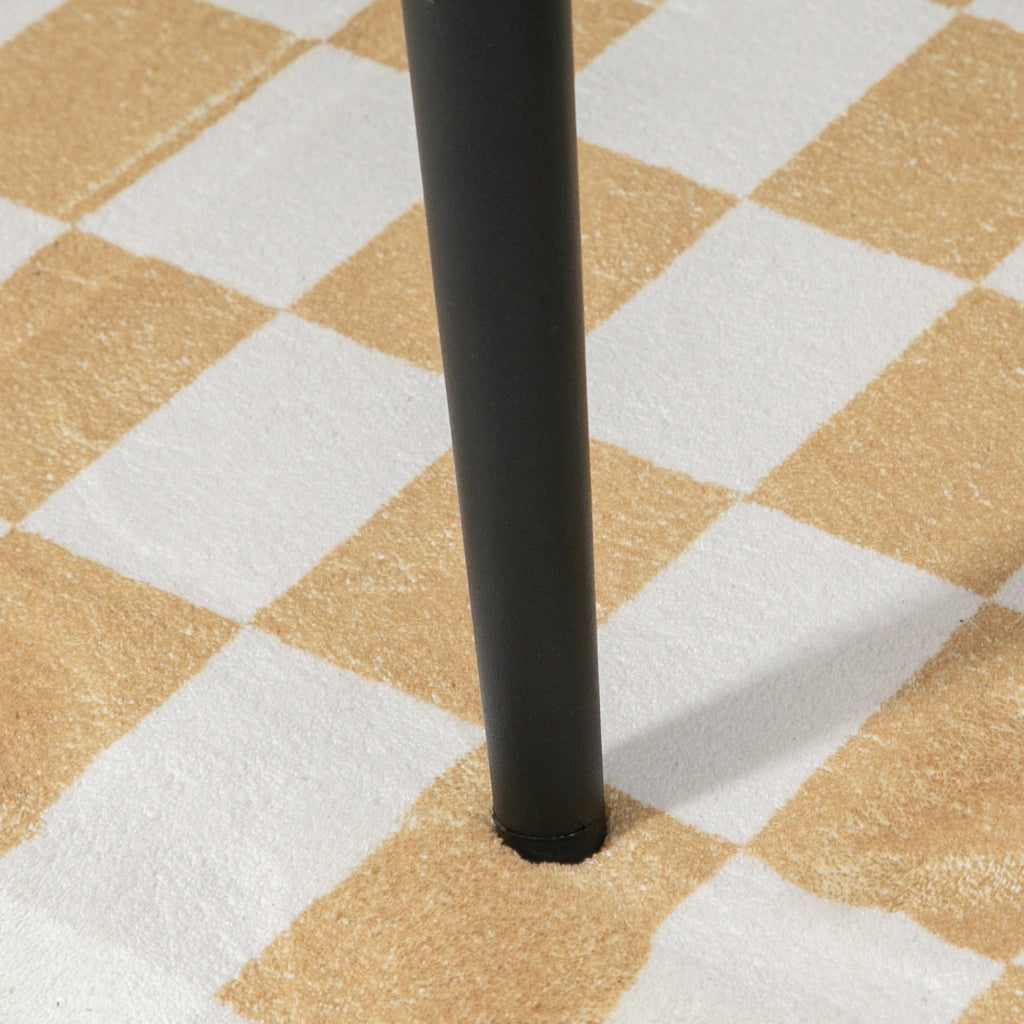 Pouf imbottito Sgabello multifunzione per salotto e camera con seduta morbida in poliestere Beige
