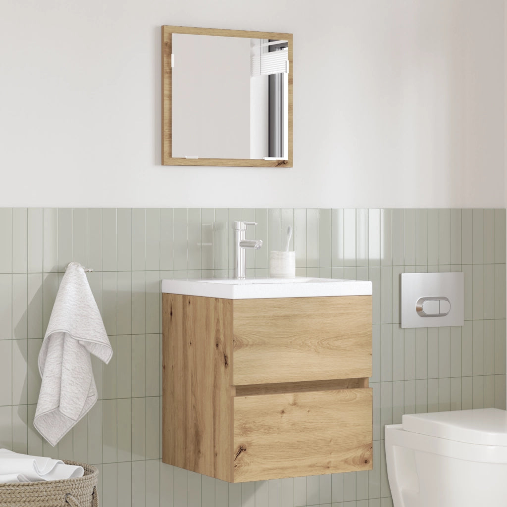 Armadio per il bagno Rovere artigianale MDF Medio Contenitore