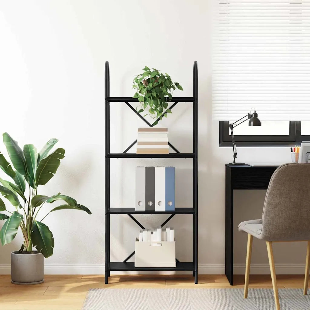 Libreria Rovere Nero 60 x 30 x 146 cm Legno multistrato 879911