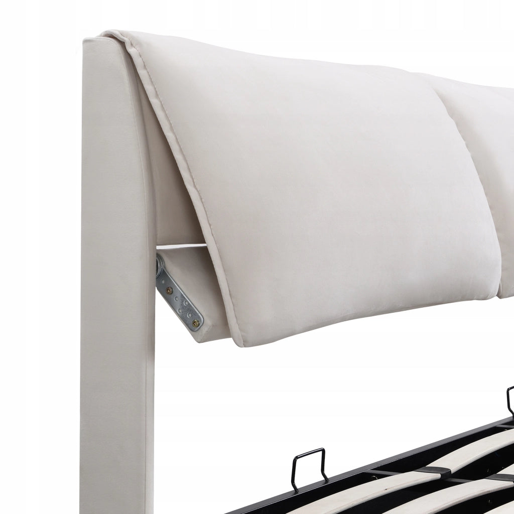 Letto con contenitore 180x200cm - Xylo - Beige 3 cassetti idraulici
