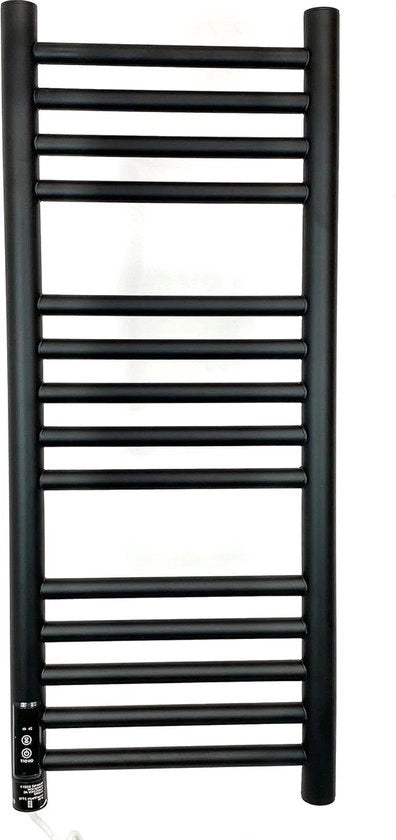 Riscaldatore Radiatore Elettrico - Siena 300w x 720h Matto Nero con Timer Efficienza Energetica