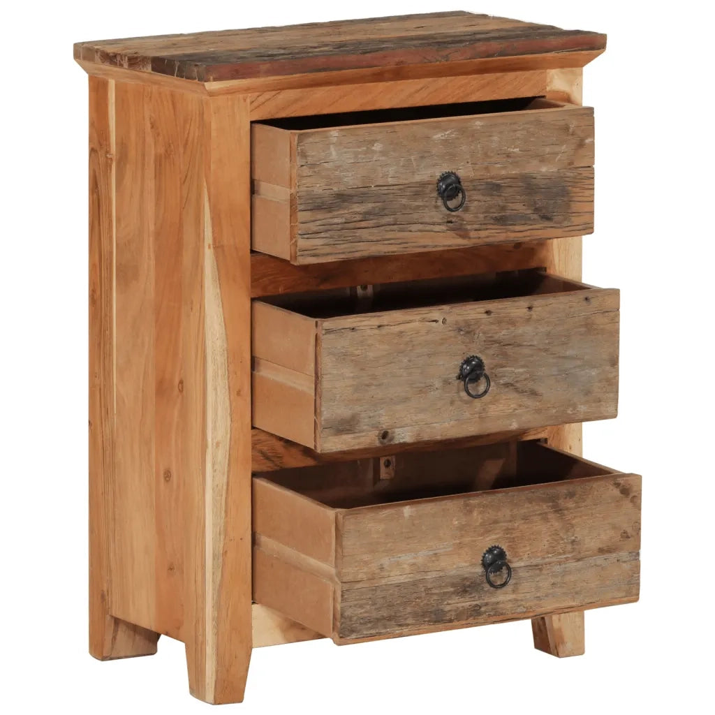 Credenza | Madia | Buffet da pranzo | Armadio da pranzo 55x33x75 cm in Legno Massello di Acacia