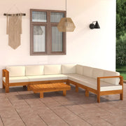 Set da Giardino 8 pz con Cuscini 100x60 cm Legno di Acacia 3057940