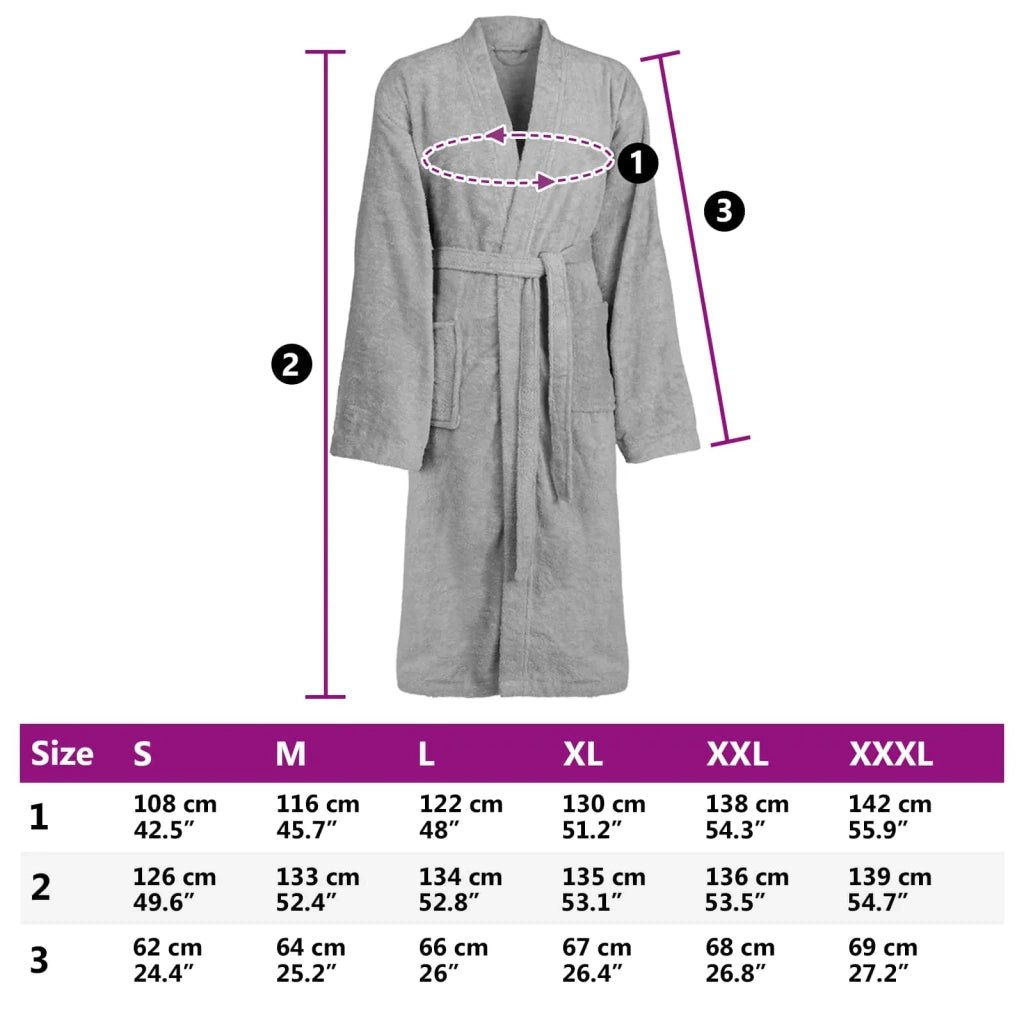 Accappatoio KINN Grigio M Cotone CFW3799616