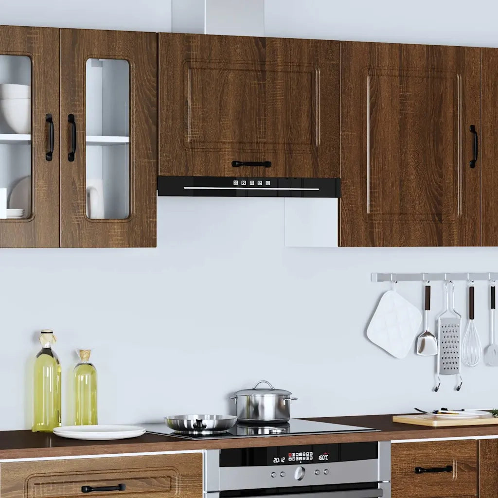 Pensile da Cucina Kalmar Rovere Marrone in Legno Multistrato 853604