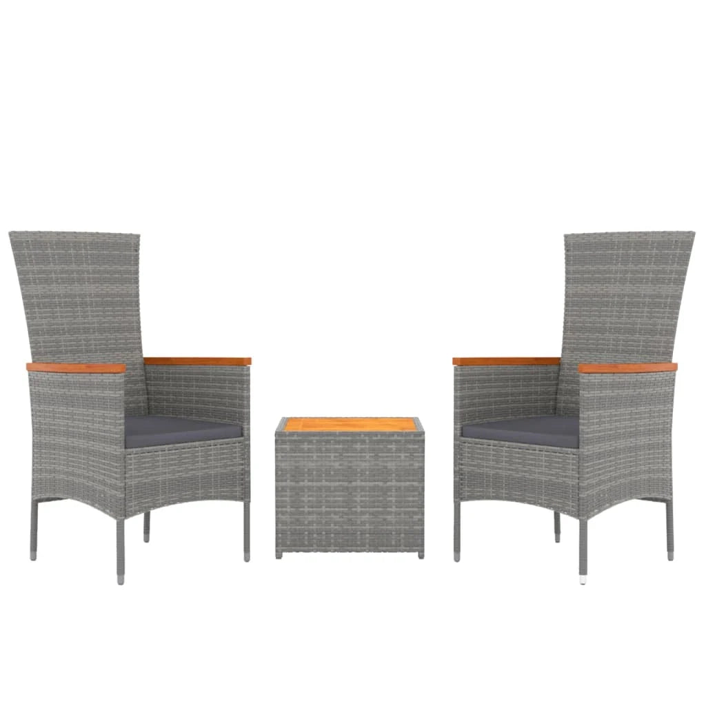 Set mobili da giardino set mobili da esterno 3 pezzi polyrattan grigio e acacia 02_0014204