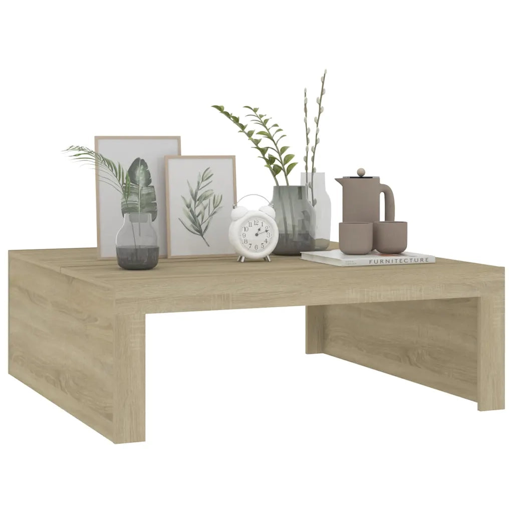 Tavolino da Salotto Rovere Sonoma 100x100x35 cm in Truciolato cod mxl 11883