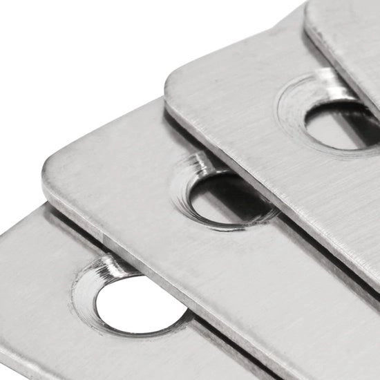 30 pezzi di 60 x 38 mm piatto di scorrimento in acciaio inossidabile - supporto a battente piano - 120 viti - riparazione mobili
