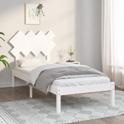 Giroletto-Struttura Letto Bianco 90x190 cm Single in Legno Massello 790511