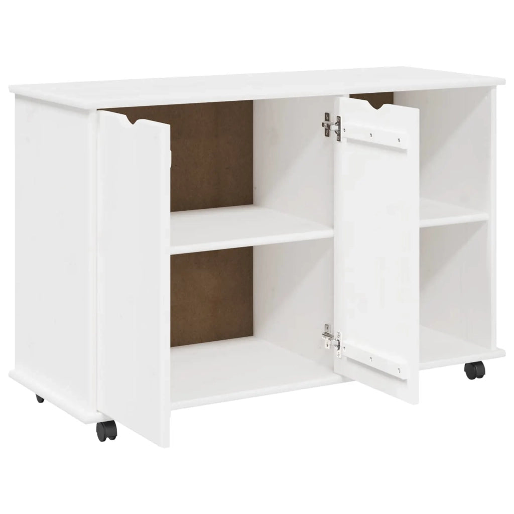 Mobile con Ruote con ruota Bianco 100 x 39 x 65,5 cm 42028385