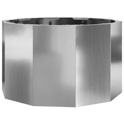 Fioriera | Cassetta per fiori | Vaso Argento 60 x 60 x 35 cm Acciaio zincato