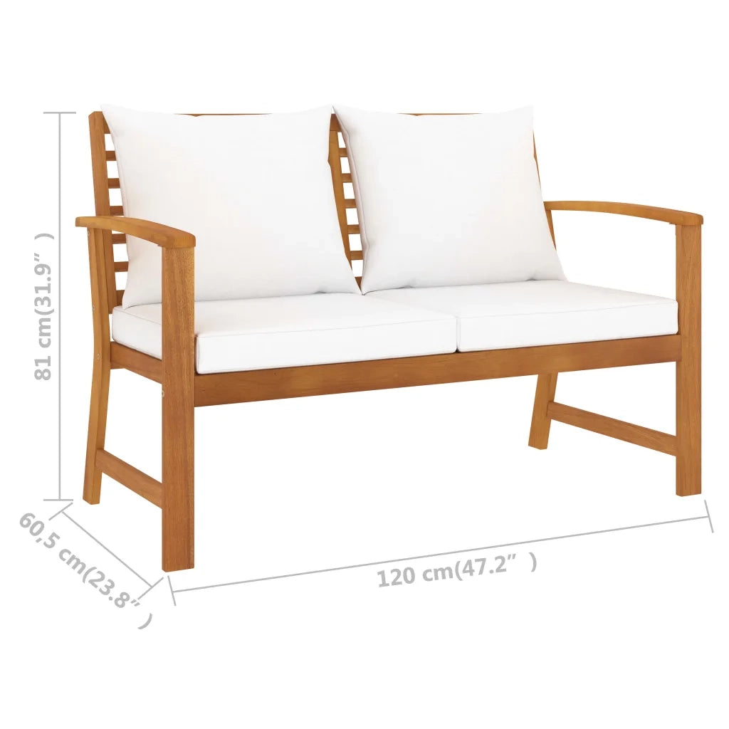 Set Divani da Giardino 5 pz con Cuscini in Legno Acacia cod mxl 43869