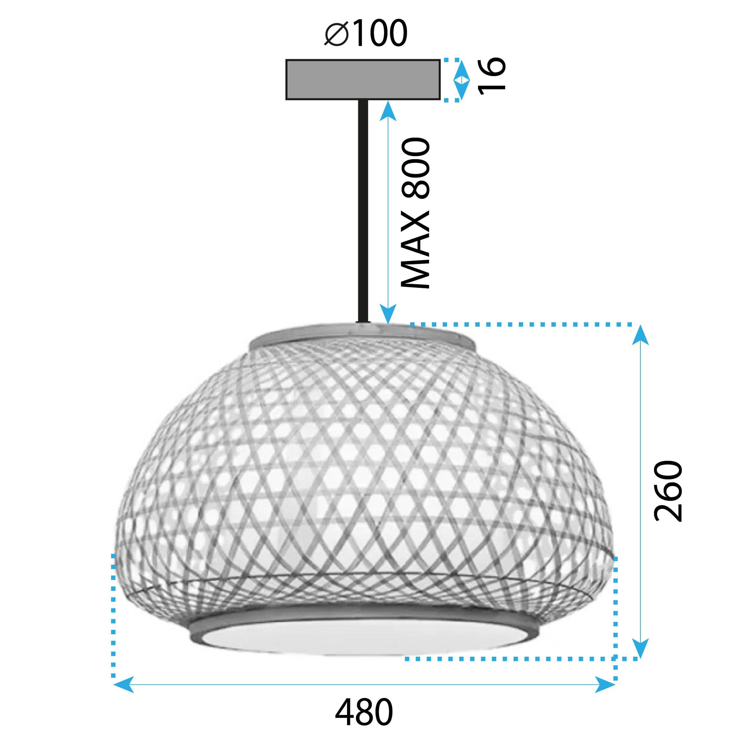 Lampada Boho APP1649-1CP