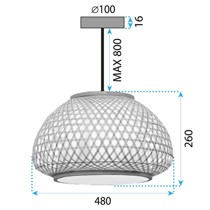 Lampada Boho APP1649-1CP