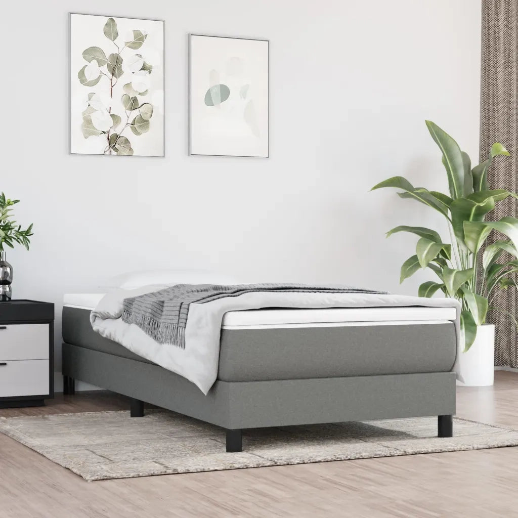 Materasso a Molle Insacchettate Rigidità Media Grigio Scuro 80x200x20 cm 347675