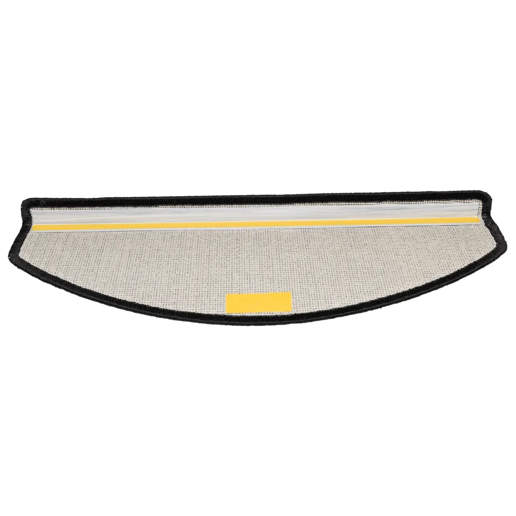 Tappetini per scale 15 pz 65x24x4 cm Antracite Semicircolari Grandi 133884