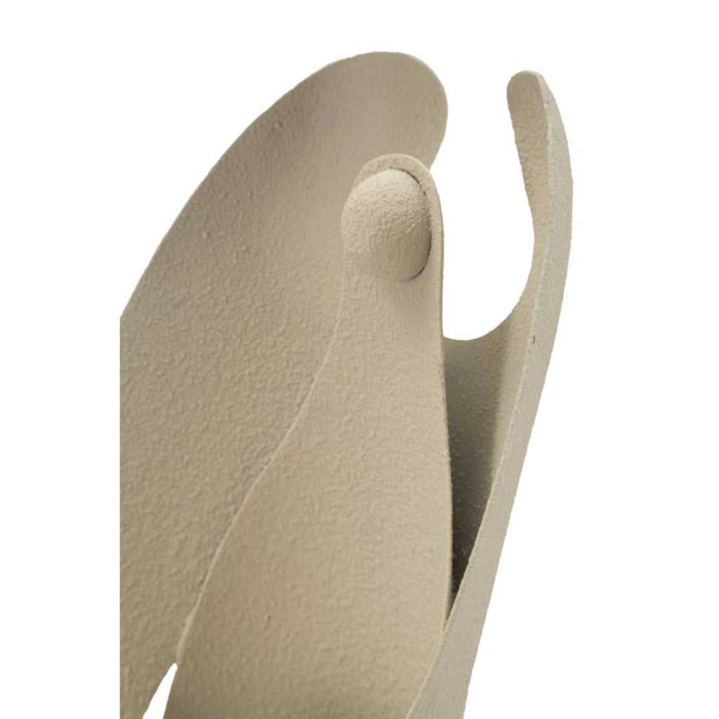 Portacandela VKH743, Beige, Metallo, 13x11,5x37,5 cm