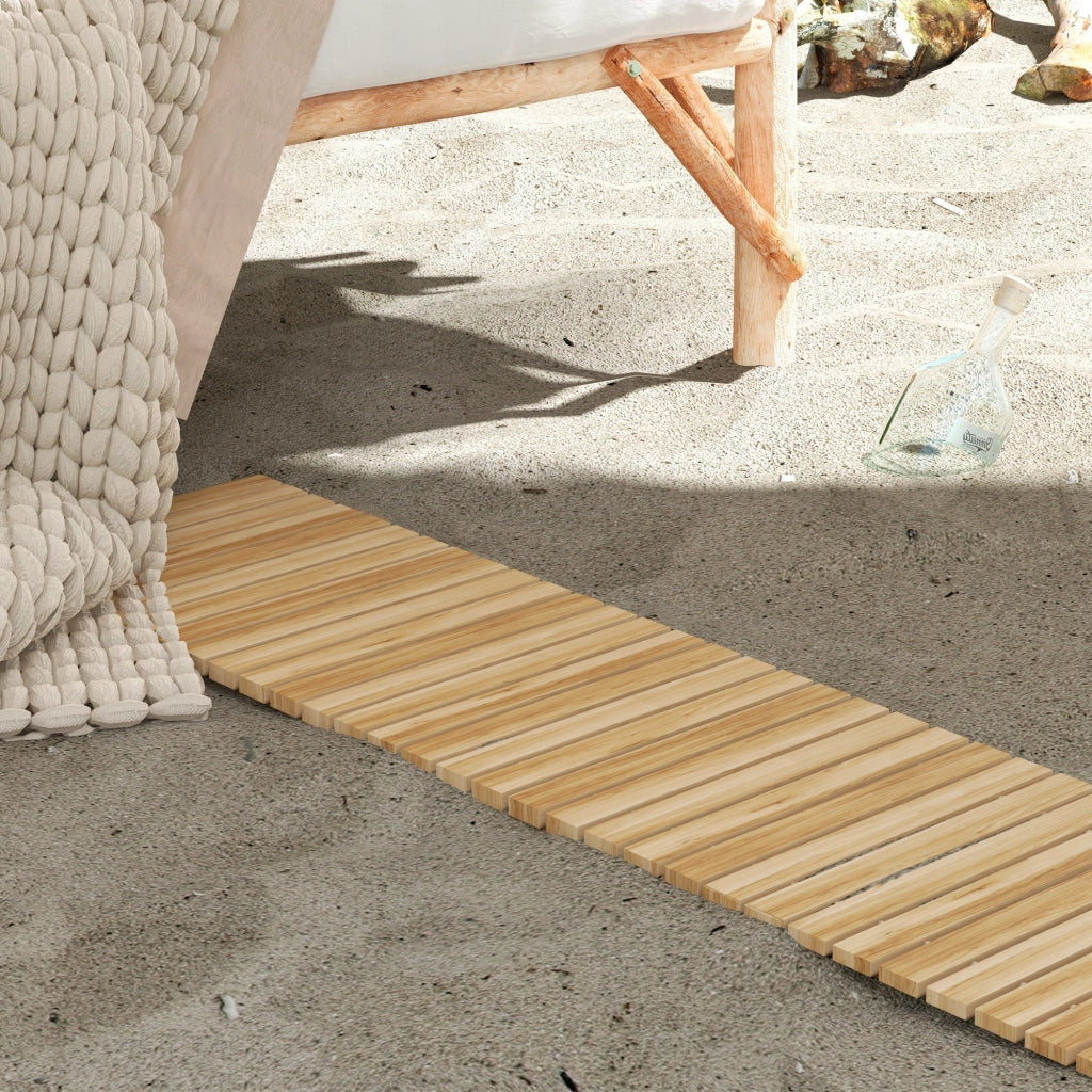 Passerella per Giardino Vialetto 120x38 cm in Legno di Abete Arrotolabile