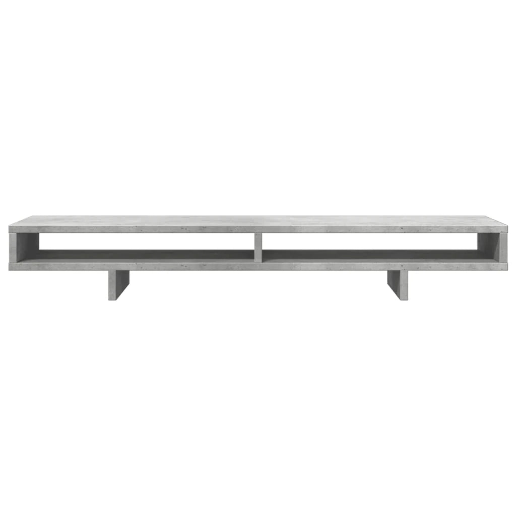 Supporto per monitor mobile da scrivania 100 x 27 x 15 cm legno ingegnerizzato grigio 02_0044843