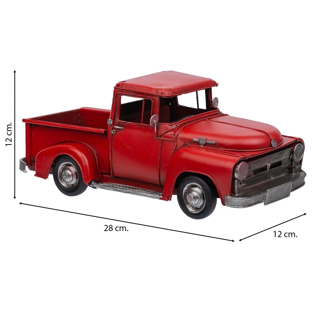 Furgone in metallo rosso 28x12x12h