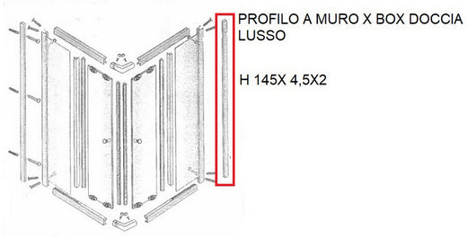 profilo a muro x box doccia cristallo lusso cod:ferx.602742