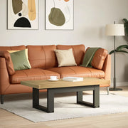 vidaXL Tavolino NOAIN Gambe a Forma di U 120x60x40cm in Legno Massello