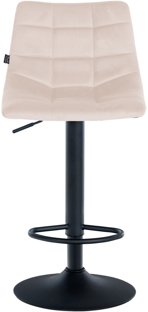2er Set Barhocker Jerry Samt schwarz