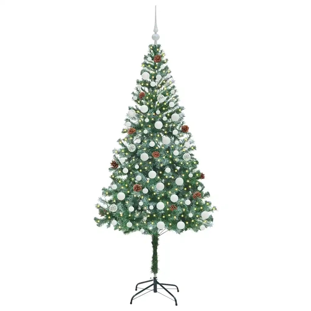 Albero di Natale artificiale Verde 180 cm PVC e Acciaio