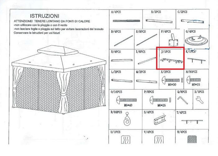 crociera (j)x gazebo adventure magnum cod:ferx.602789