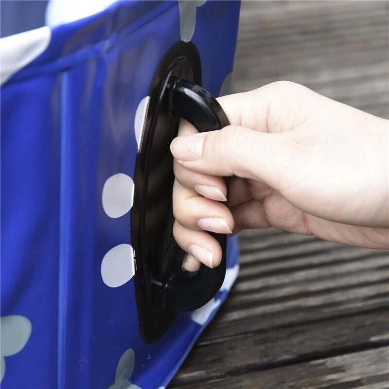 PISCINA RIGIDA PER CANI TAGLIA GRANDE 65KG IN PLASTICA ANTISCIVOLO BLU 140X30 CM