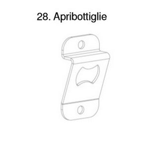 apribottiglie n. 28 x barbecue asado cod:ferx.602798