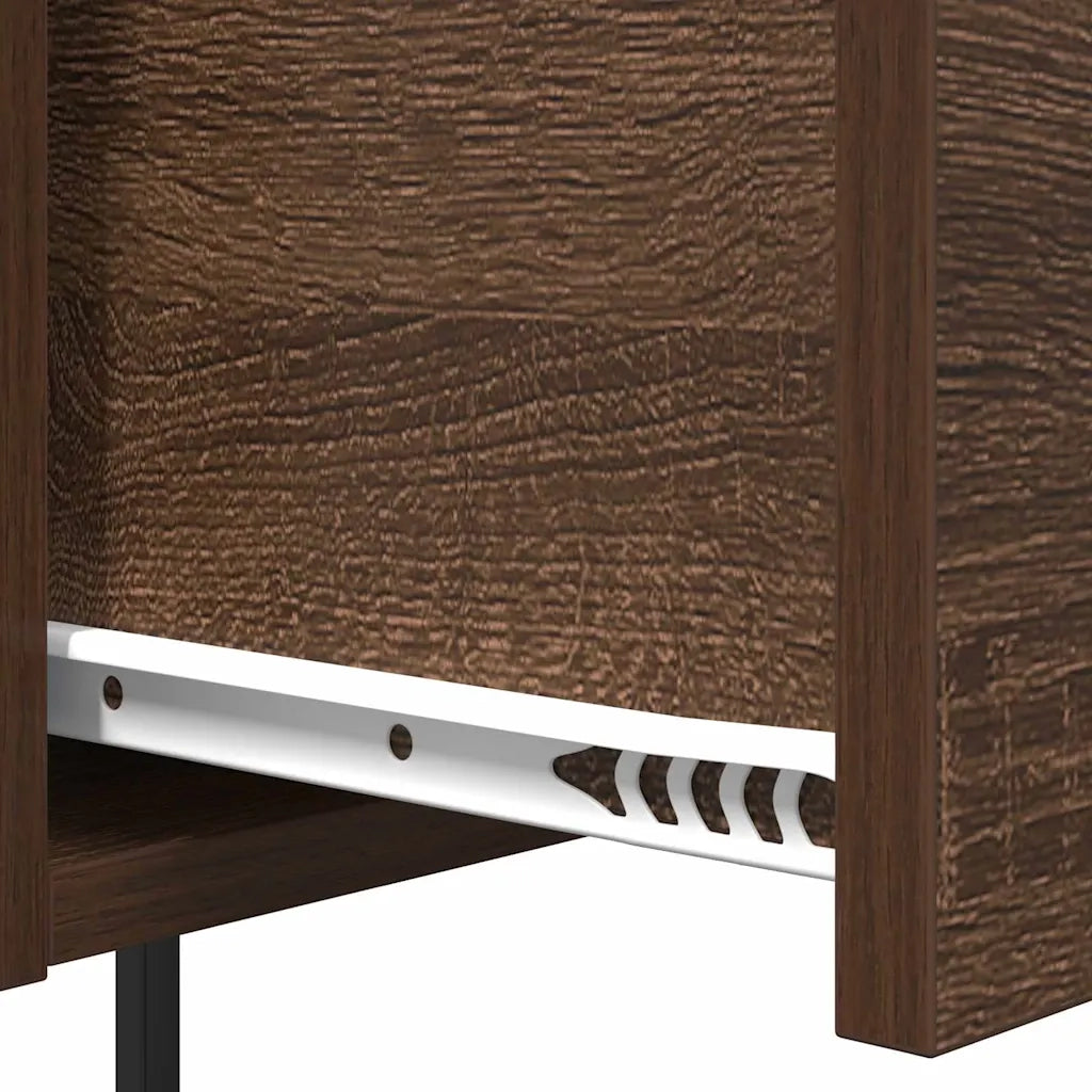 Armadio da Notte con cassetto Rovere Marrone 42 x 41 x 56 cm 859428