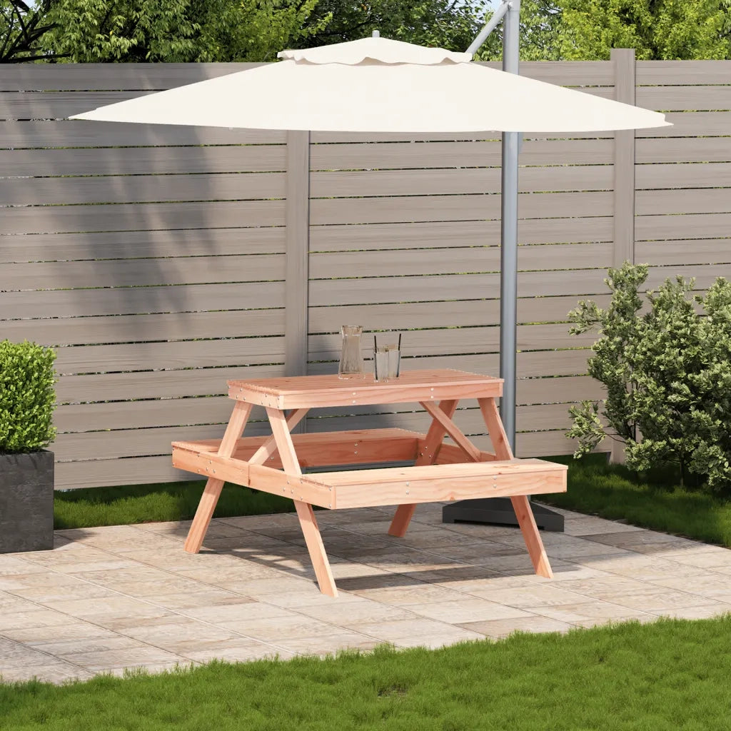 Tavolo da Picnic 105x134x75 cm in Legno Massello di Douglascod mxl 91364