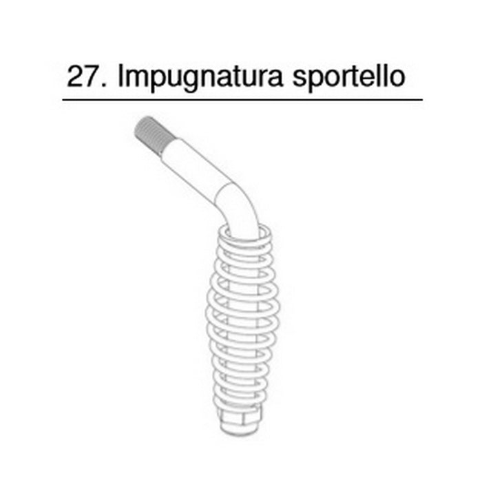 impugnatura sportello numero 27 barbecue asado cod:ferx.602814
