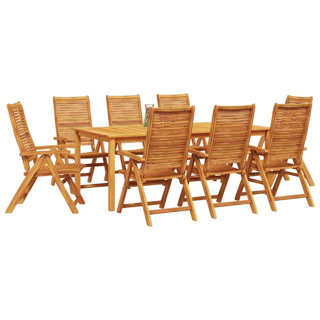 Set da Pranzo per Giardino 9 pcs Marrone 3375629
