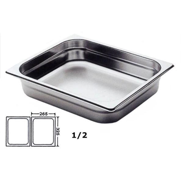 Contenitore Gastronomia in Acciaio Inox 26,5 x 32,5 x 10 cm