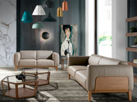 Divano a 3 posti in pelle di visone