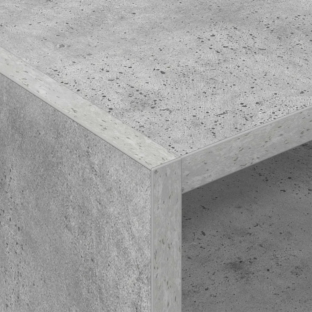 Mobile porta vinili Grigio cemento 78.5 x 35 x 45 cm
