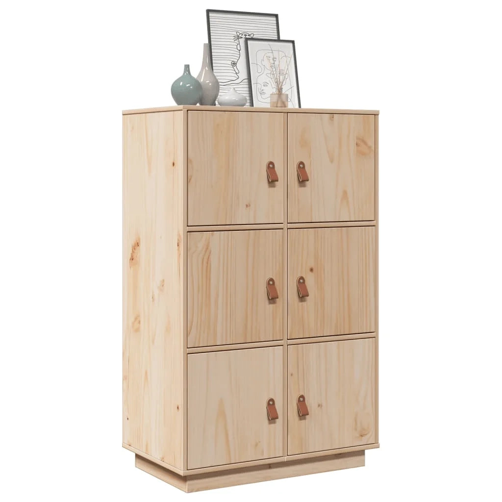 Credenza-Buffet-Armadio da cucina 67x40x108,5 cm in Legno Massello di Pino 927317