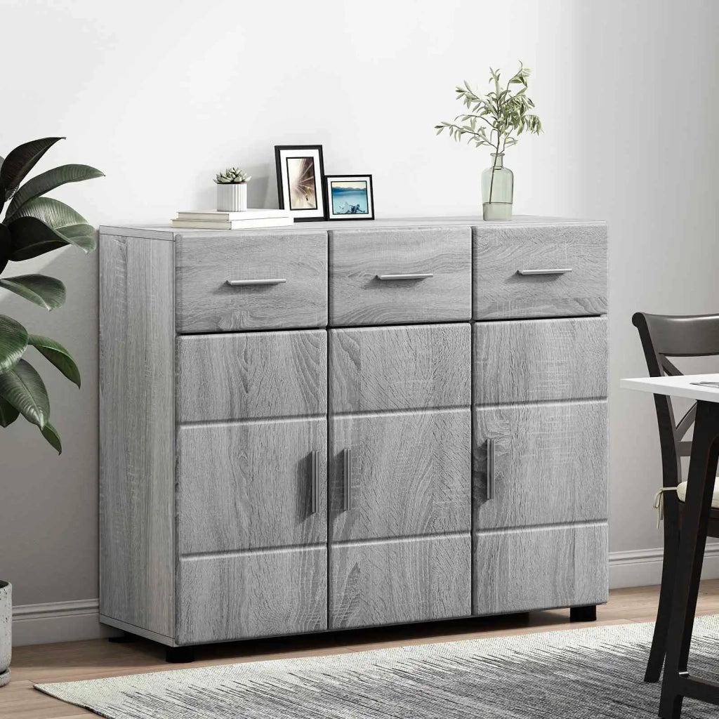 Credenza con porta FLORIN Grigio Sonoma 88,5 x 30,5 x 73 cm 880317
