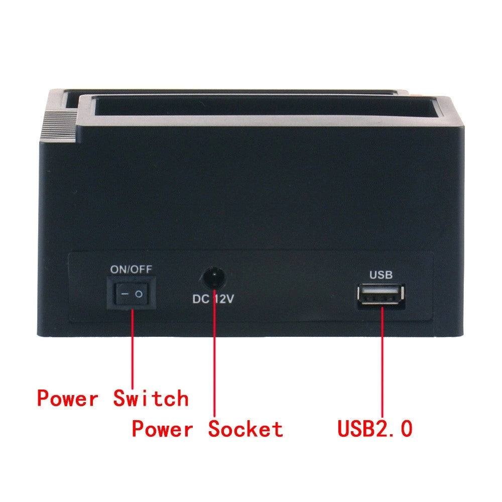 Trade Shop - Docking Station Triplo Triple 3 Hard Disk 3,5 2,5 Doppio Sata 1 Ide Hd Box -