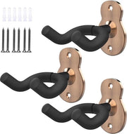 Supporto da Parete per Chitarra Elettrica Acustica 3 pezzi - Altezza Regolabile per Studio con Finestra Rosso Bronzo