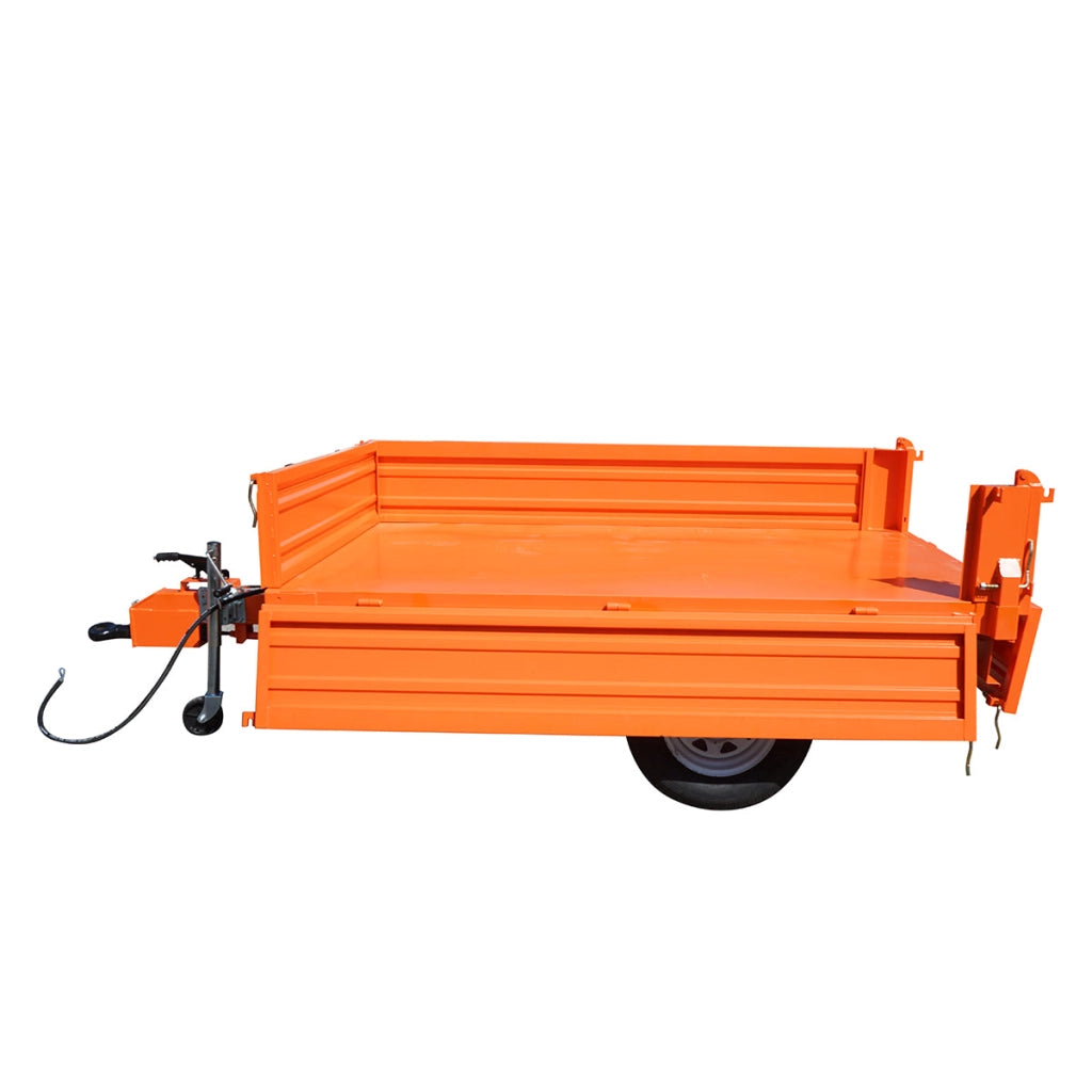 Rimorchio ribaltabile da 1,5T Con impianto elettrico Asse singolo Pneumatici 185R14