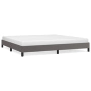 Letto matrimoniale | Letto per adulti | Giroletto Grigio 200x200 cm in Similpelle