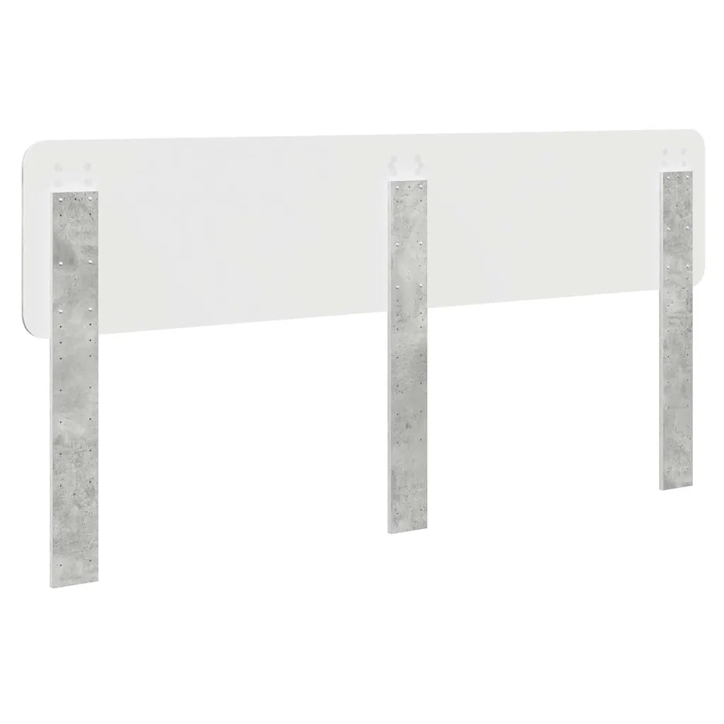Testiera-Testata-Testiera Decorativa Grigio cemento 200 cm Legno multistrato 246322