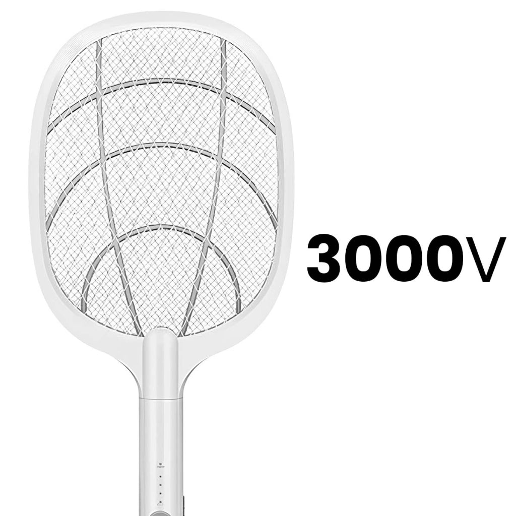 Racchetta Elettrica Anti-zanzare con Lampada UV 2 in 1 Bianco Avizar
