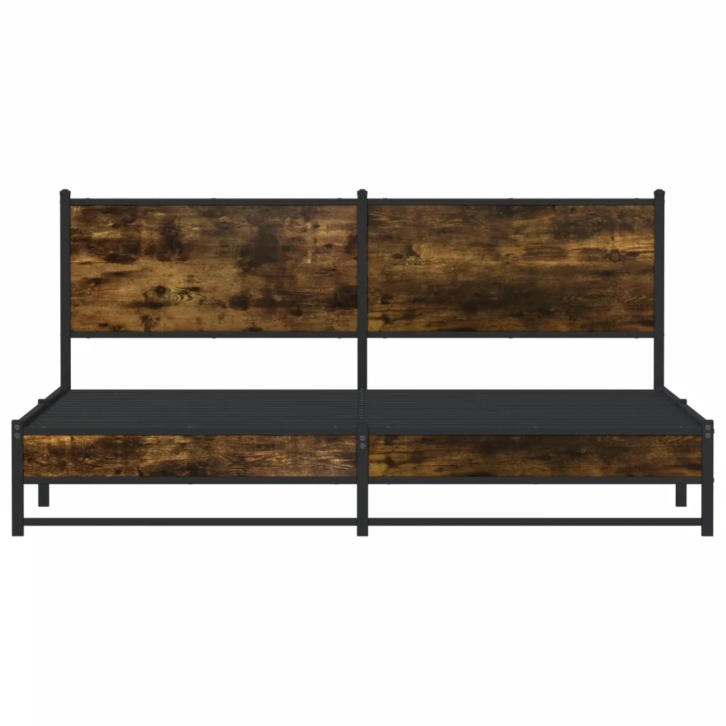 Giroletto senza Materaso in Metallo Rovere Fumo 183x213 cm 3301382