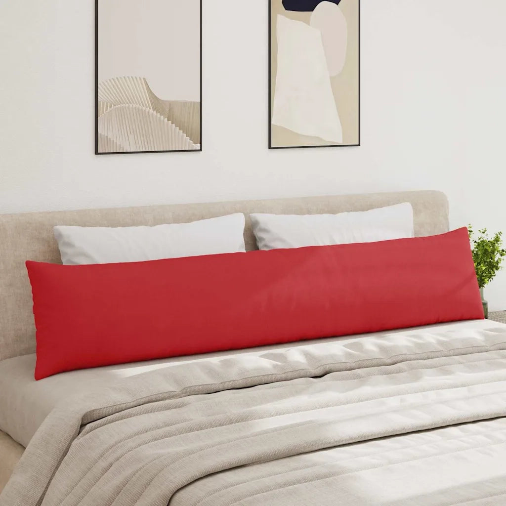 Cuscini da Divano 2 pz | Cuscini per sedie Rosso 200 x 40 cm Tessuto