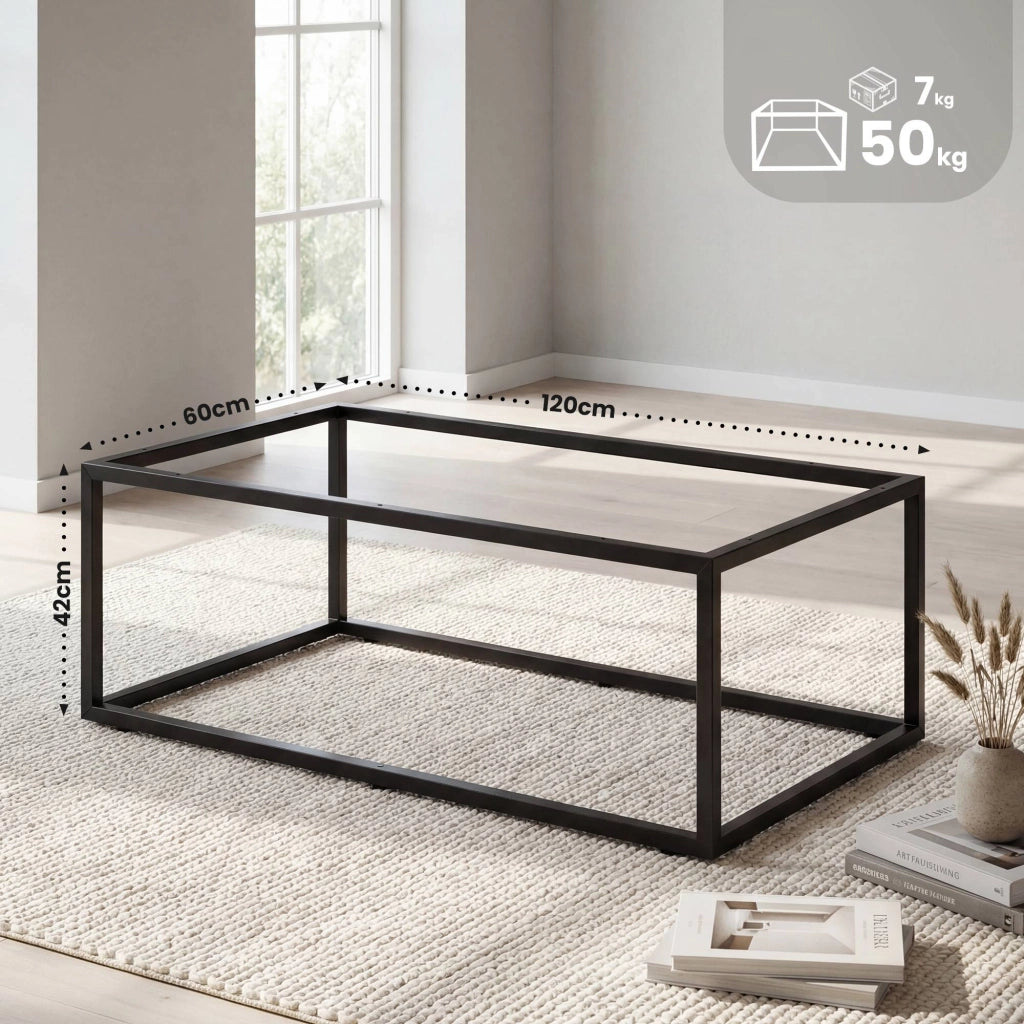 Struttura tavolo in metallo 120x60x42 cm