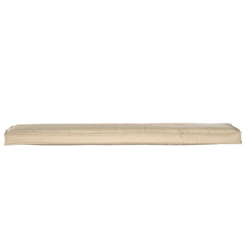 Cuscini per panca 2 pezzi Beige 180x40x8 cm Tessuto Oxford